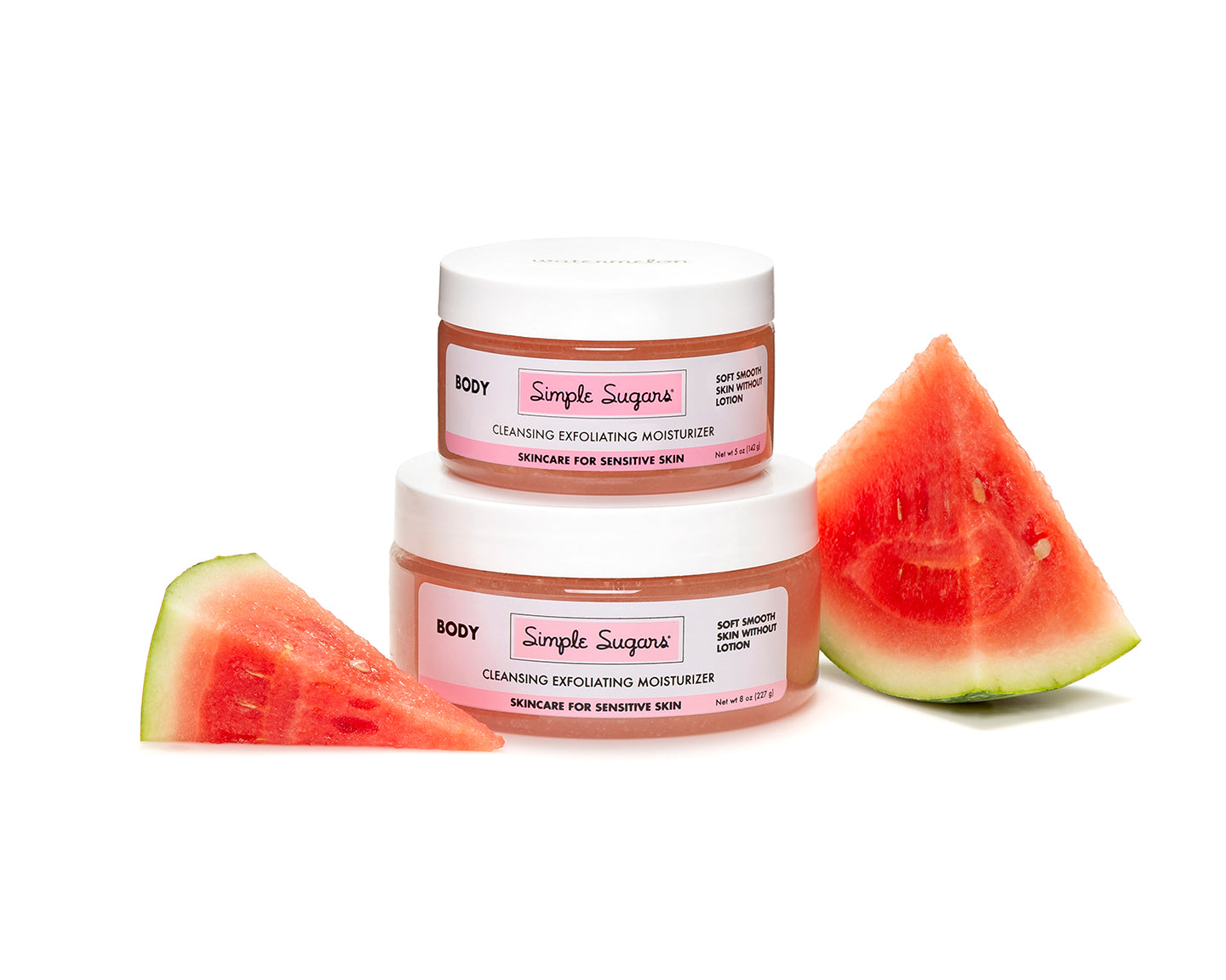 Simple Sugars Watermelon Body Cleansing Exfoliating Moisturizer